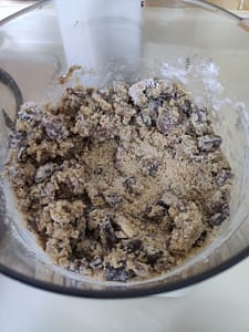 NYC chocolate chip cookie batter before adding eggs.