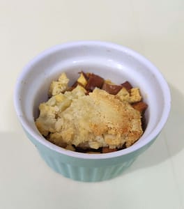 Failed Macaron Apple Crisp